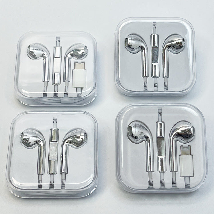 Type-C to 3.5mm Wired Earphones with Crystal Housing