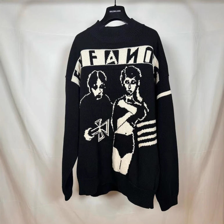 ENFANTS RICHES DEPRIME COTTON SWEATER