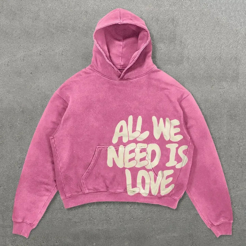 TIMELESS ALL WE NEED IS LOVE HOODIES