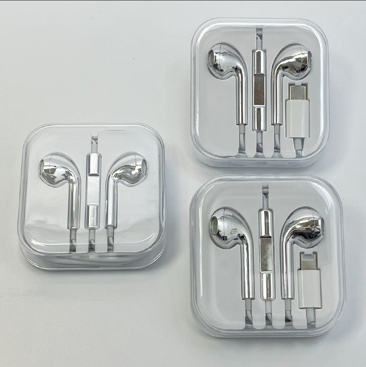 Type-C to 3.5mm Wired Earphones with Crystal Housing