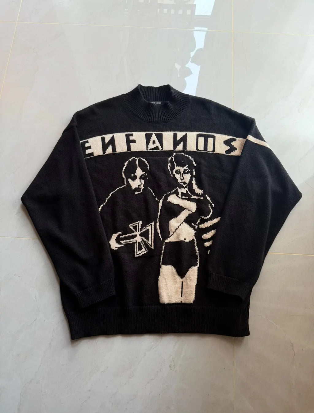 ENFANTS RICHES DEPRIME COTTON SWEATER