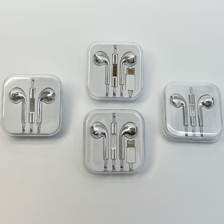 Type-C to 3.5mm Wired Earphones with Crystal Housing