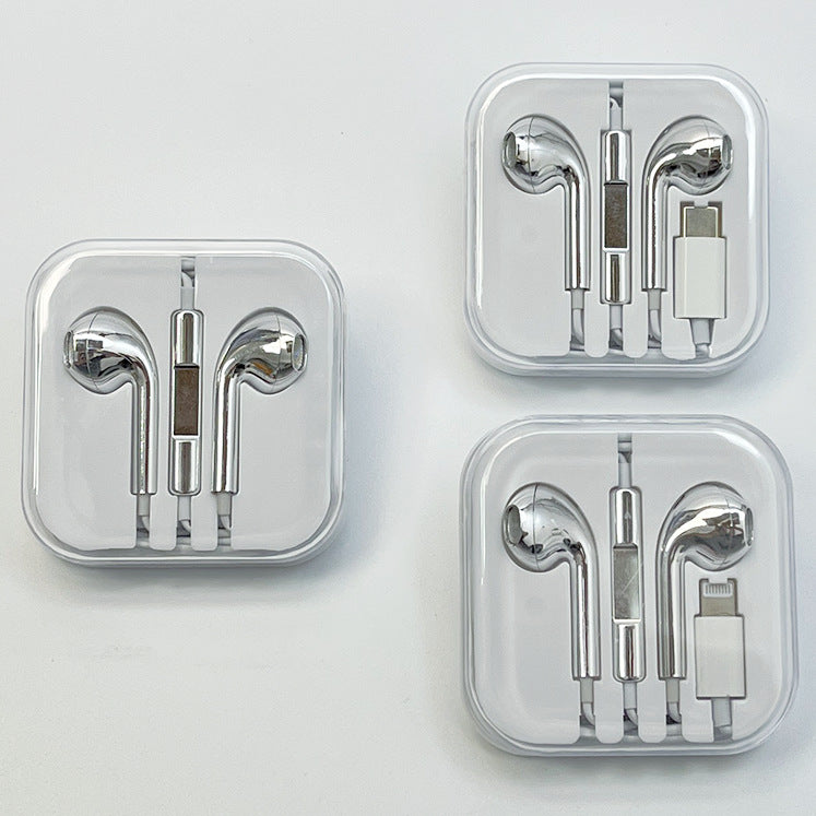 Type-C to 3.5mm Wired Earphones with Crystal Housing