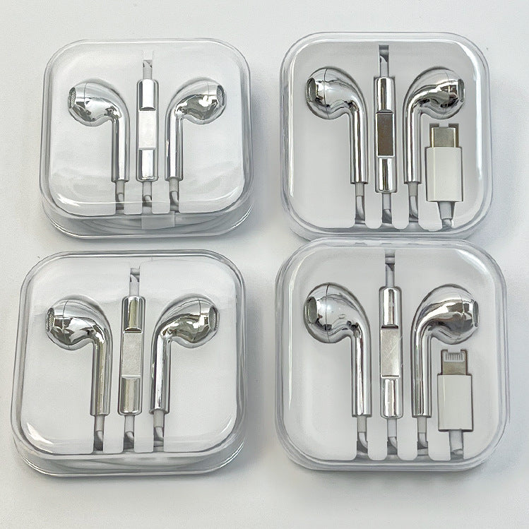 Type-C to 3.5mm Wired Earphones with Crystal Housing