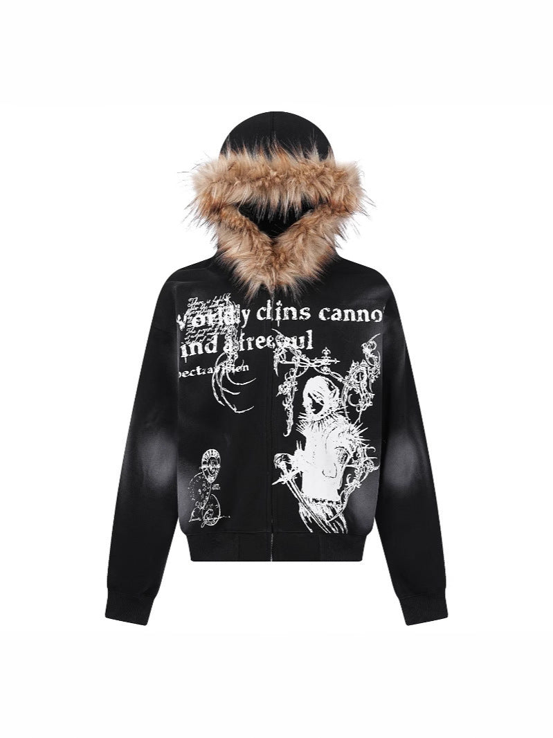 SUPERMADE X TIMELESS GRAPHIC HOODED JACKET