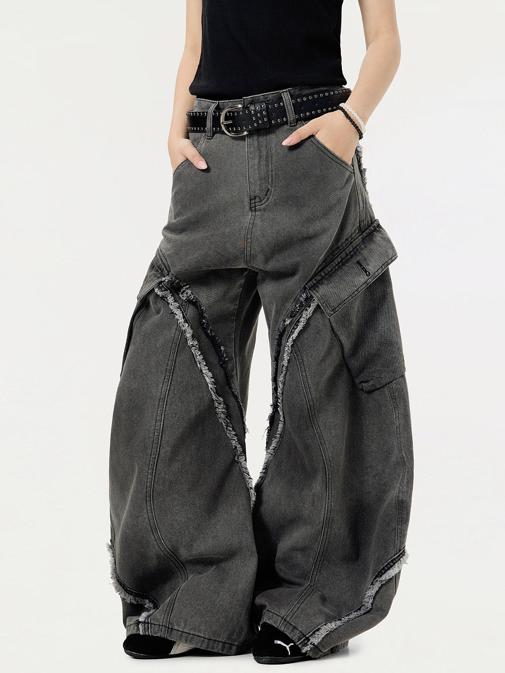 PREMIUM RETRO WIDE LEG JEANS