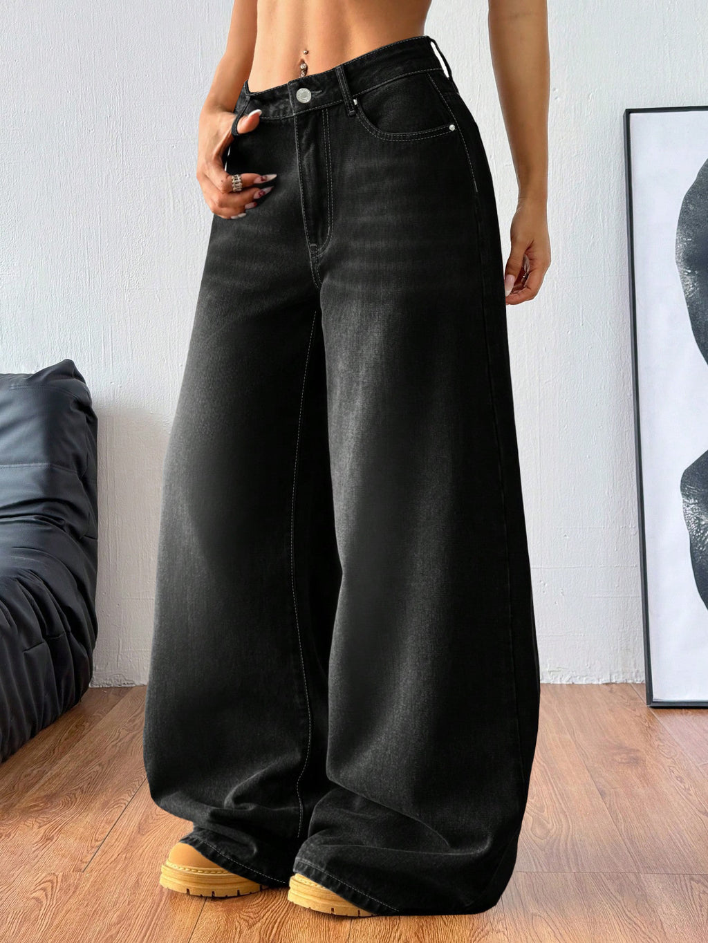 "STATEMENT" RETRO BAGGY JEANS